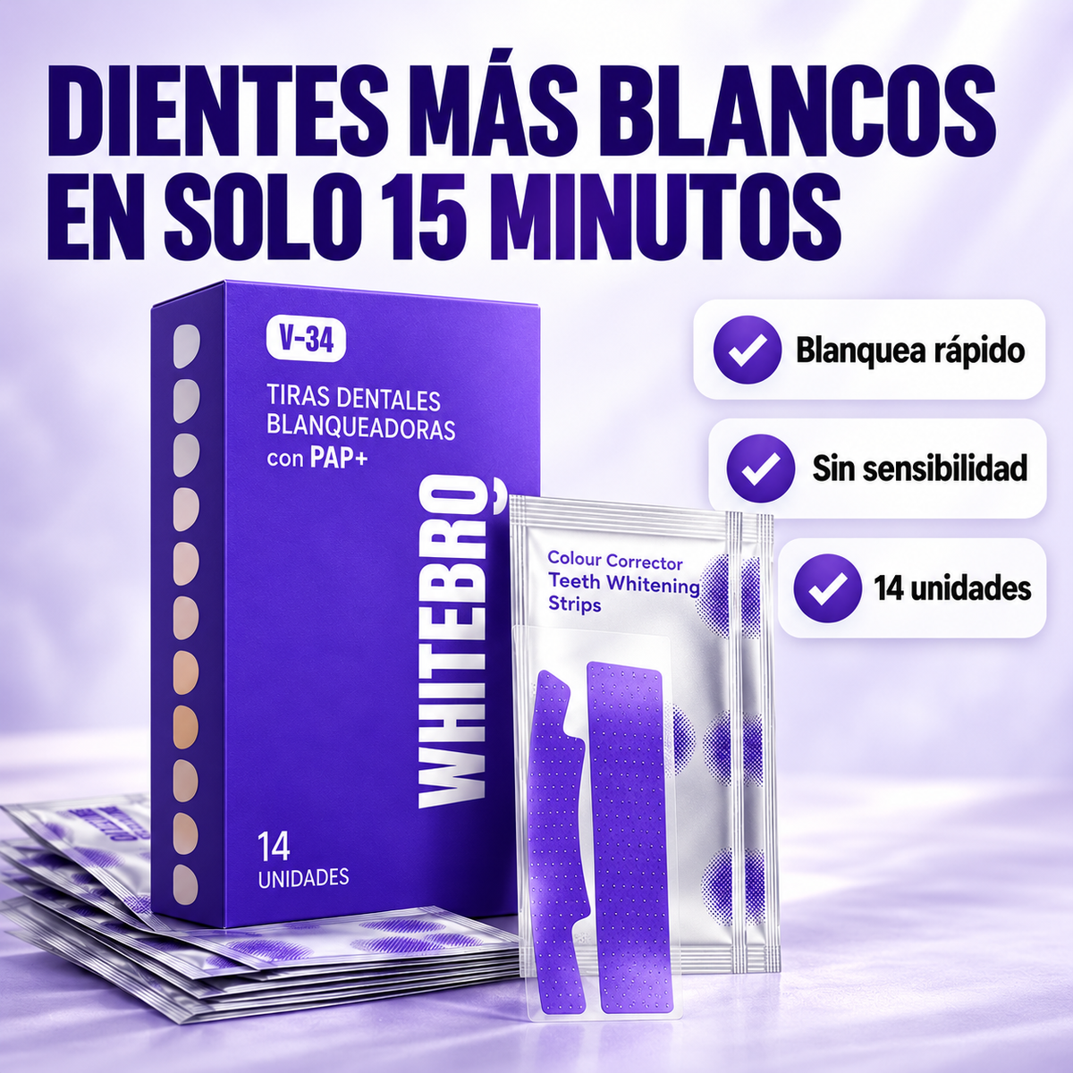 Tiras Blanqueadoras (14 Unidades)
